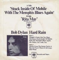 BOB DYLAN Stuck Inside Of Mobile With The Memphis Blues Again Vinyl Record 7 Inch CBS 1977